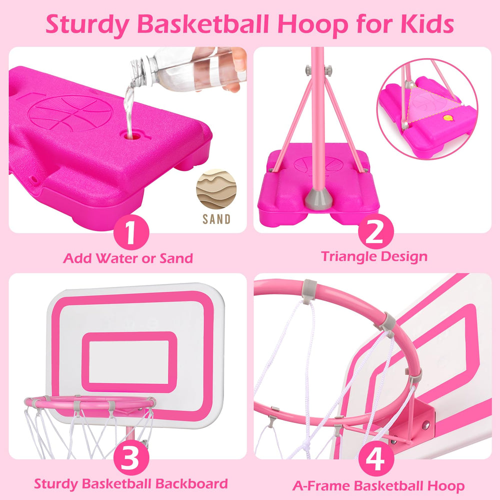 Tsomtto includes pump and mini balls for at-home practice