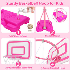Tsomtto includes pump and mini balls for at-home practice