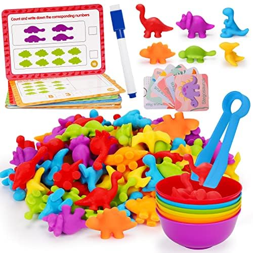 Tsomtto Counting Dinosaurs: 72 color dinos for hands-on early math and sorting.