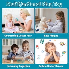 Tsomtto doctor kit includes dentist and vet tools for varied play scenarios