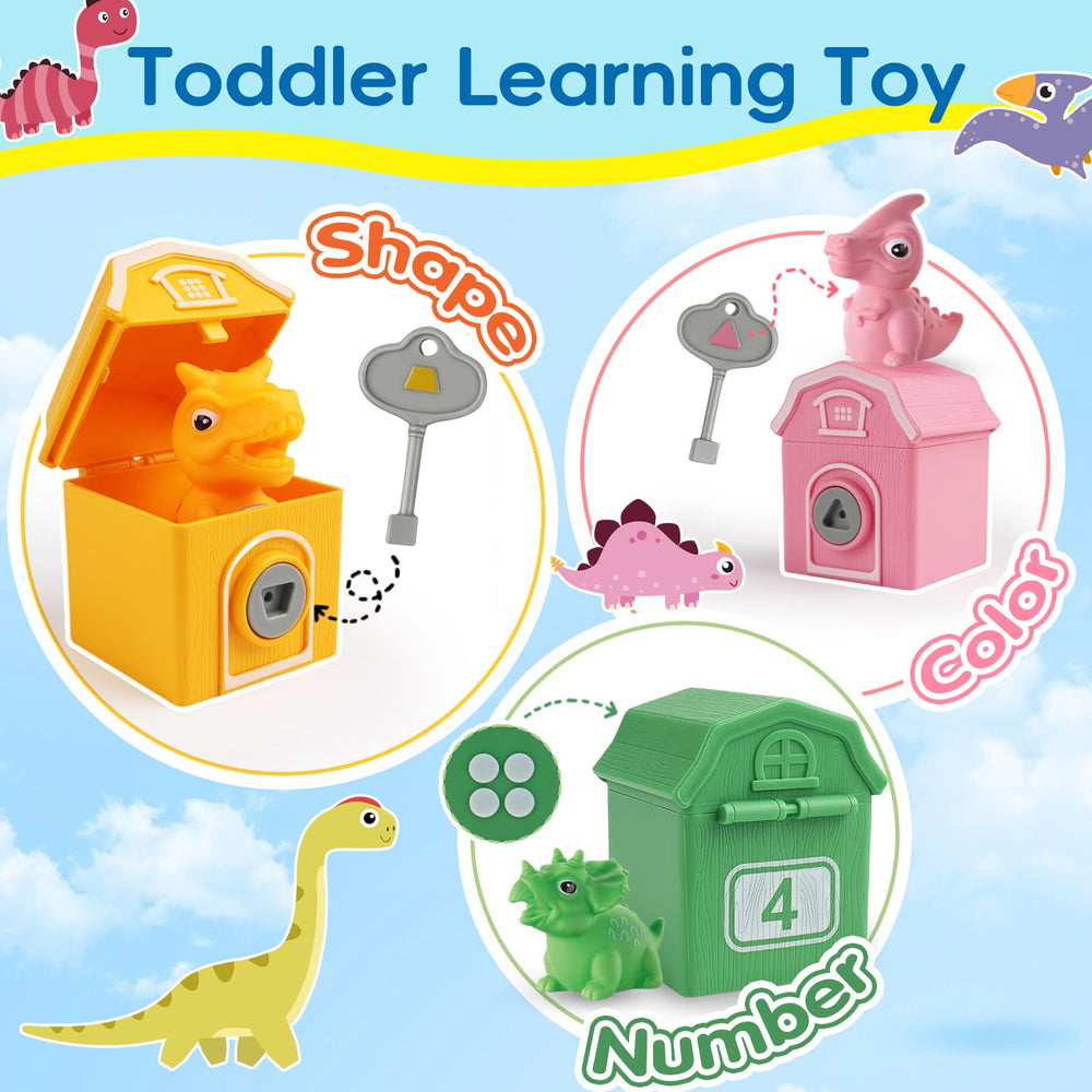 Tsomtto lock-and-key barns invite tactile play that develops fine motor skills.