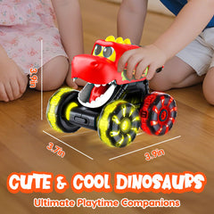 Tsomtto Monster Truck chomping mouth motion adds realistic dinosaur feel.