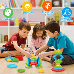 Tsomtto preschool STEM blocks enable creative designs and problem-solving play
