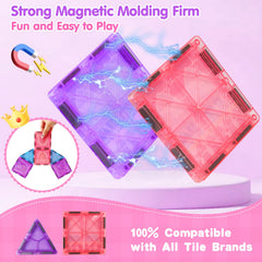 Family bonding time with Tsomtto Magnatiles encourages shared building