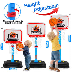 Tsomtto toddler hoop height adjustable from 30.7 to 40.5 inches for growing kids