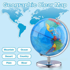 TTKTK globe with stainless steel stand emphasizes durability for long-term display.