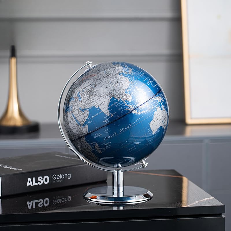 TTKTK World Globe measures about 11 inches tall and 8 inches wide.