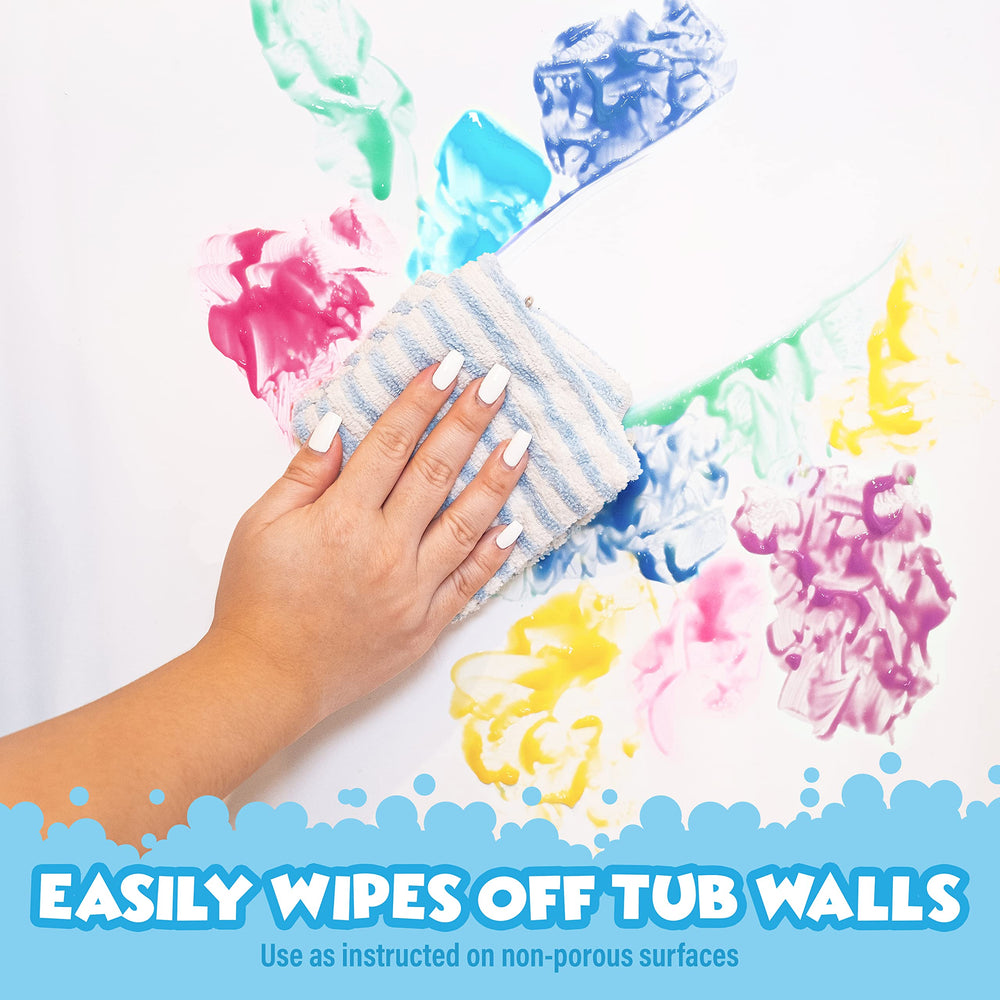 Tub Works bath paint soap in Plum delivers easy, washable art on tub surfaces.