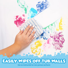 Tub Works bath paint soap in Plum delivers easy, washable art on tub surfaces.