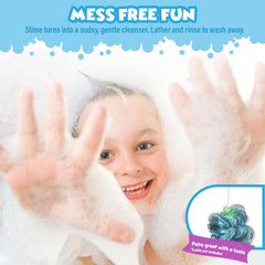 Tub Works Bath Slime blue Blueberry provides fruity scent and soft cleansing