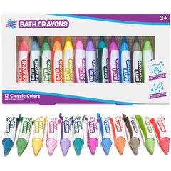 Packaging of Tub Works bath crayons with protective waterproof wrapper.