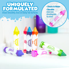 Tub Works Smooth Jumbo Bath Crayons glide smoothly on wet tile surfaces.