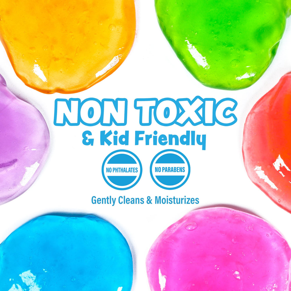 Tub Works Super Goo Bath Slime Grape jar offers a colorful squishy texture for toddlers