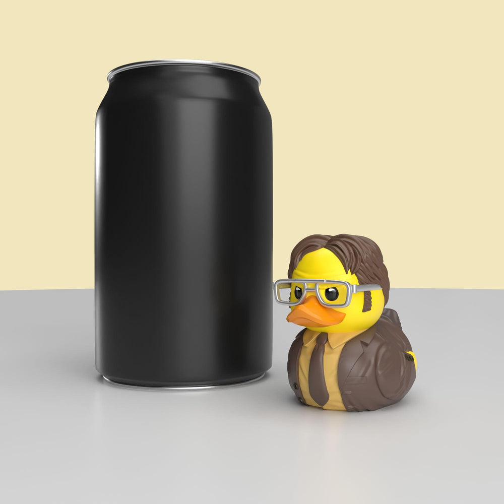 TUBBZ mini Dwight Schrute duck car dash ornament for playful on-the-go decor.