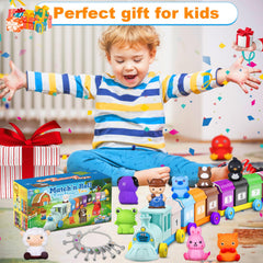 Tubkam barns and keys set helps toddlers explore colors and numbers