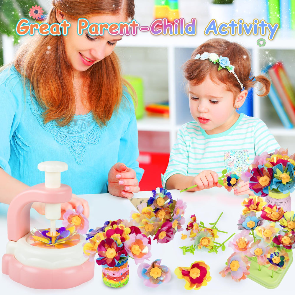 Tubkam colorful fabric flowers invite hands-on play and creative bouquet design.