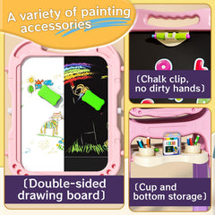 Tubokoro art easel whiteboard side supports marker art and quick practice