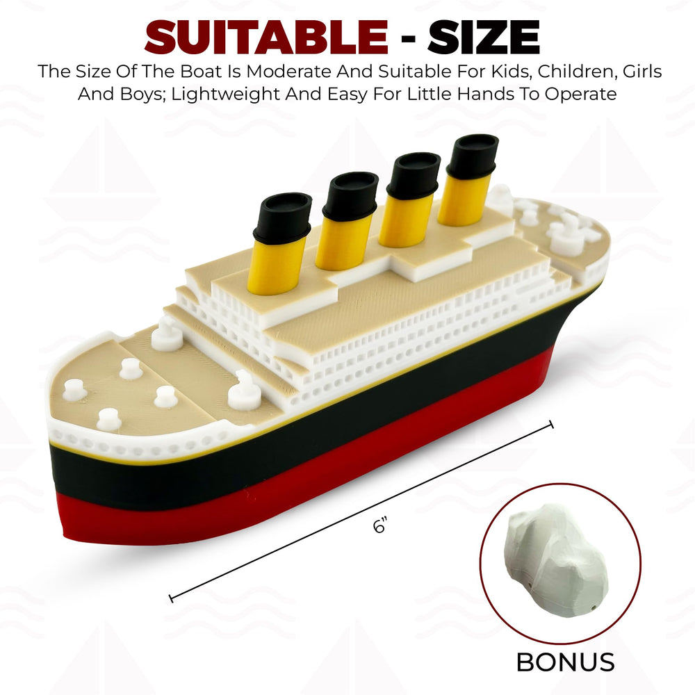 Tubtastic Titanic replica bath toy tuned for engaging pool and bath time