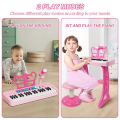 Tucraew Included Stool—comfortable seated practice sessions.