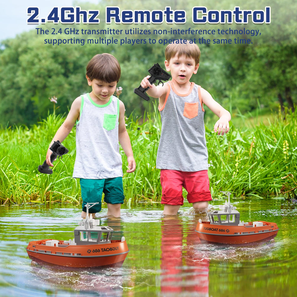 Tucraew RC Boat battery indicator feature helps manage playtime safely