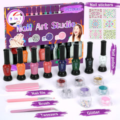 Tudaymol Glitter Pots providing sparkling accents for fun nail art