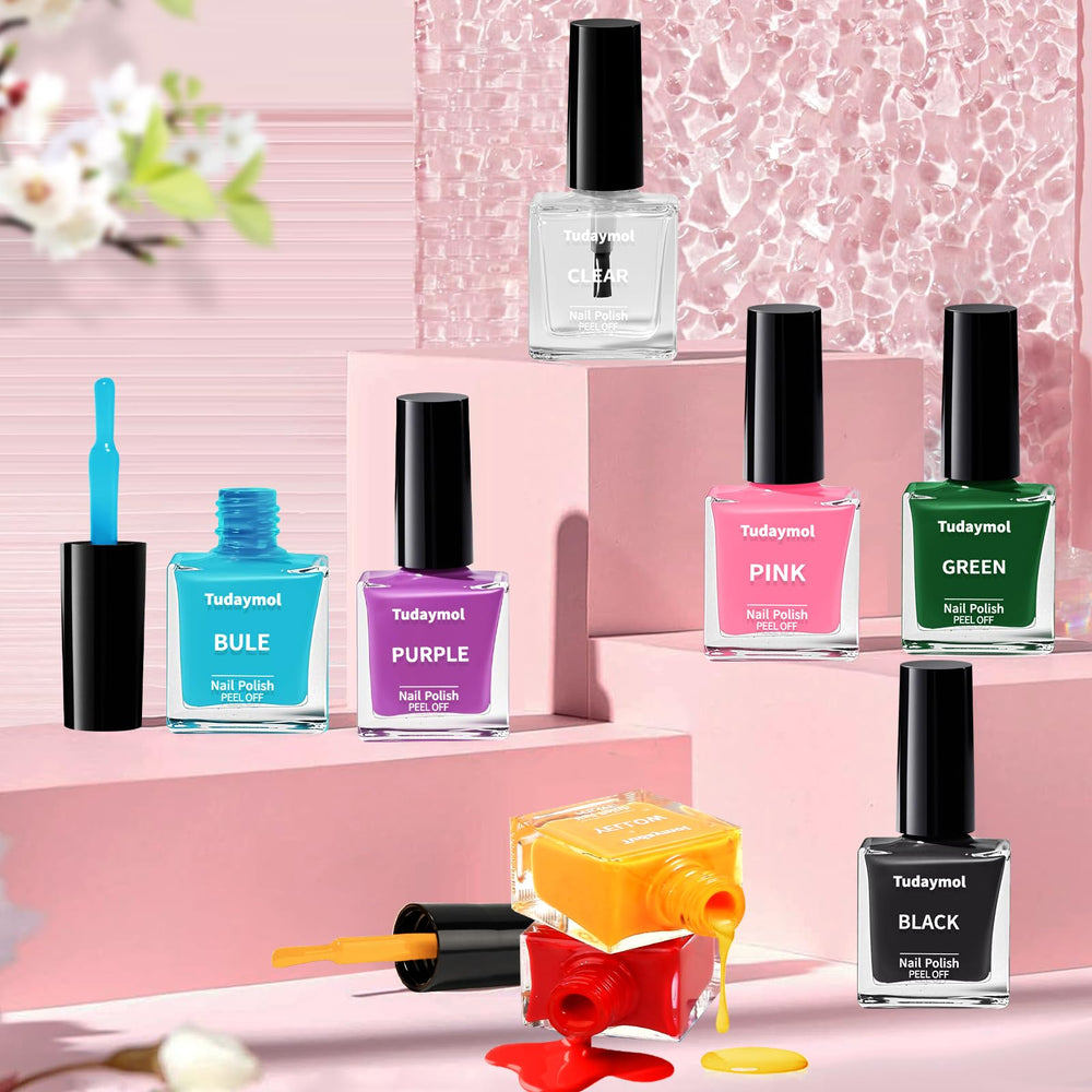Tudaymol pro tools and brushes for precise, kid-safe nail art.