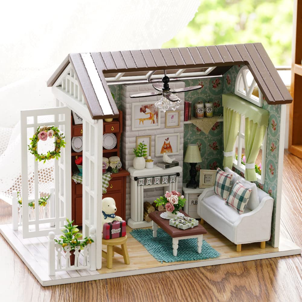 TuKIIE DIY Miniature Dollhouse Kit assembly instructions for a satisfying build.