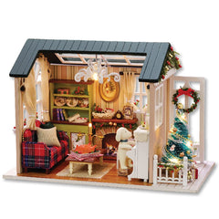 TuKIIE DIY Miniature Dollhouse Kit assembly steps for a detailed 1:24 scene