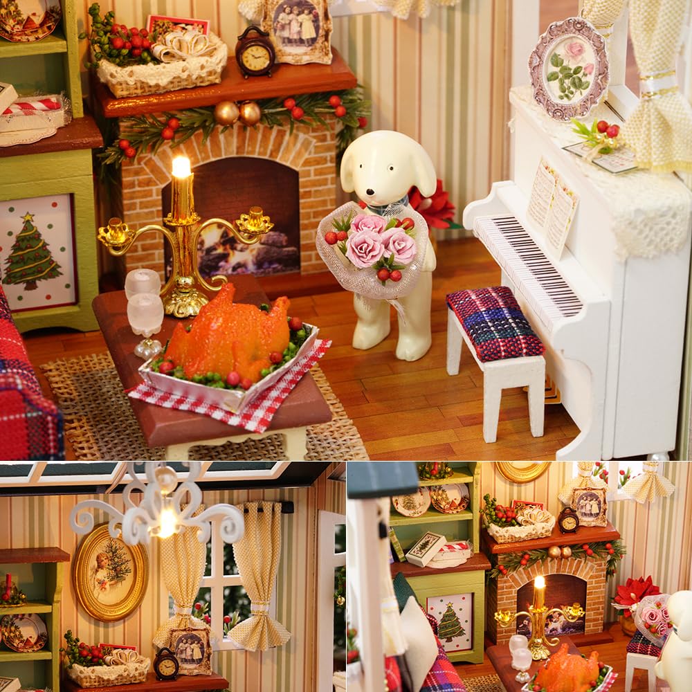 TuKIIE DIY Miniature Dollhouse Kit instruction manual guides easy build
