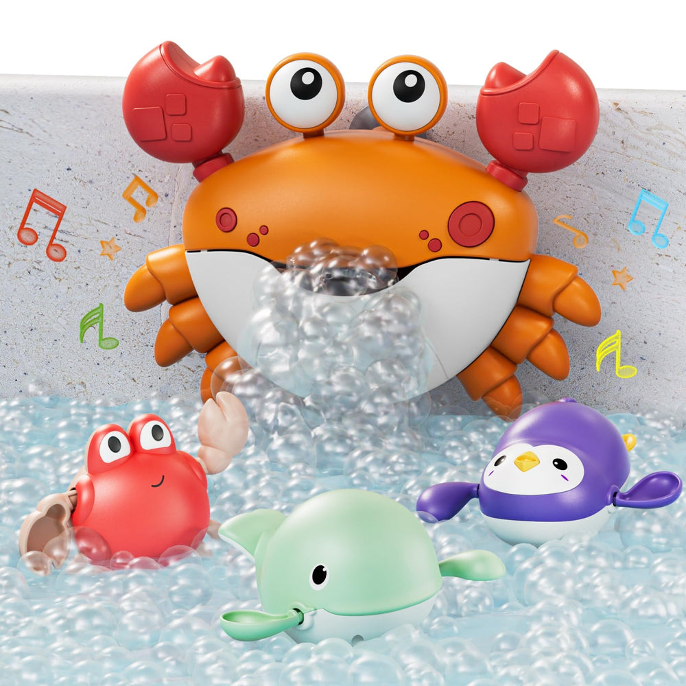 TUMAMA KIDS bath bubble maker orange creates bubbles for bath time fun.