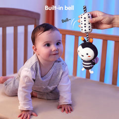 TUMAMA Kids owl rattle aids visual development and gentle tactile exploration.
