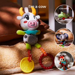 Tumama Kids crib hanging elephant toy engages senses during stroller time.