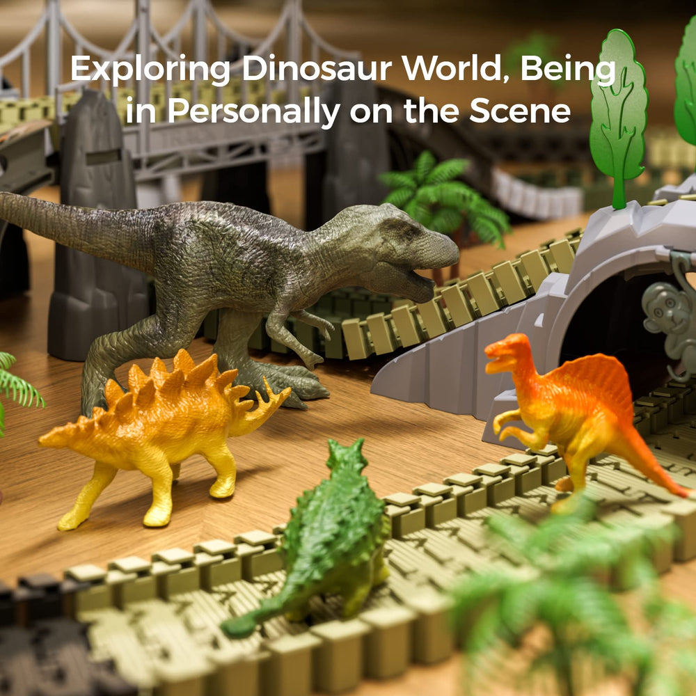 Tumama Kids dinosaur world playset invites kids to design their own kingdom.