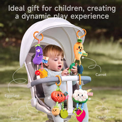 TUMAMA KIDS tomato plush toy includes a rattle for playful moments
