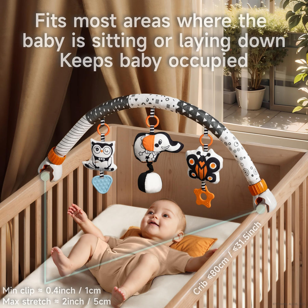 TUMAMA KIDS owls rattle with Bibi sound and teether supports early recognition