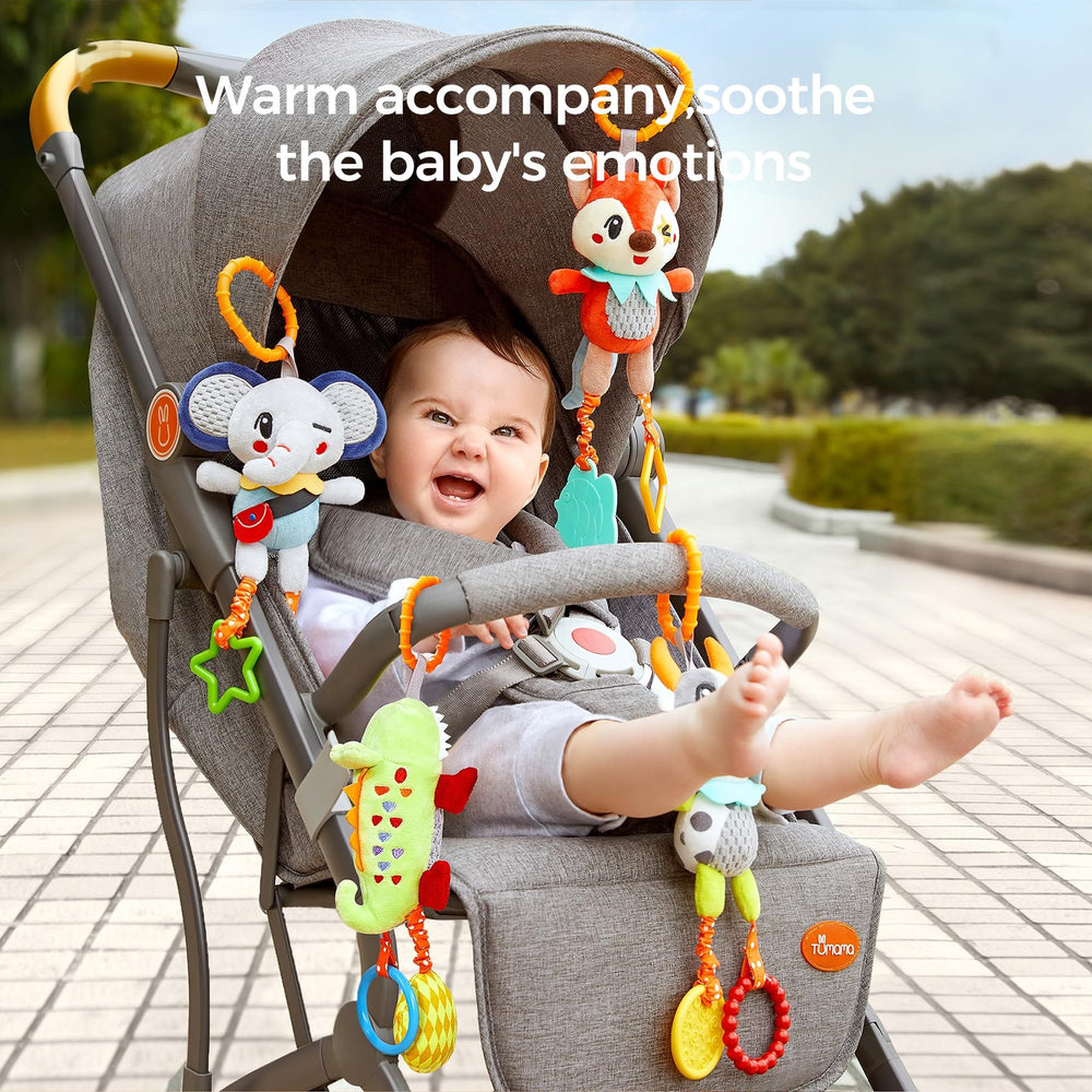 Tumama Kids stroller hanging crocodile toy sparks exploration in motion.