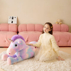 Tumyay big unicorn stuffed animal stands tall for playtime adventures.