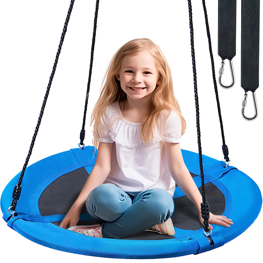 TURFEE saucer tree swing blue assembly kit for easy setup