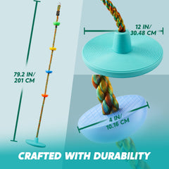 TURFEE climbing rope close-up designed for reliable playground fun