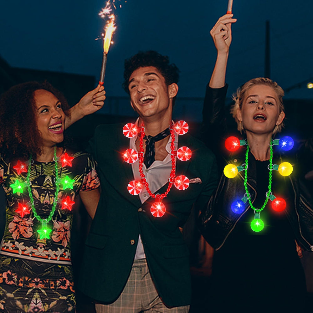 TURNMEON 9-pack disco balls pendant necklace boosts club-style energy