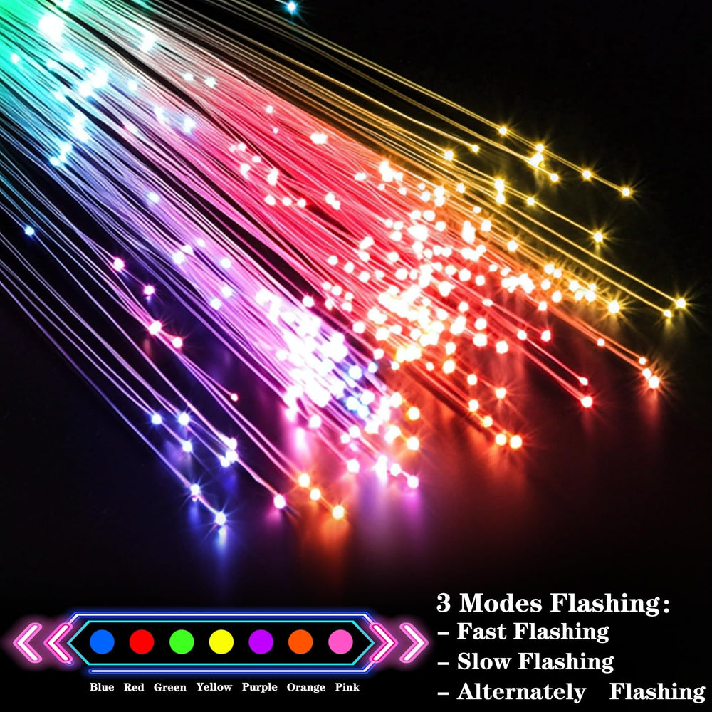 TURNMEON glow fiber wand green handle enhances outdoor events with bright eye-catching effects