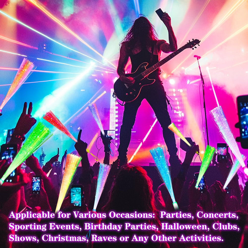 TURNMEON glow fiber wand multi-color spectrum offers versatile mood lighting for events