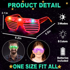 TURNMEON LED glasses purple glow for stylish nightlife ambiance