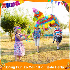Turnmeon pinata used as a colorful party photo prop.