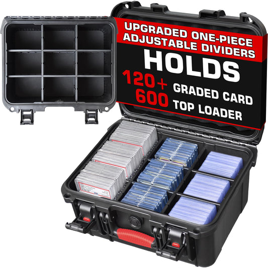 Turokacase graded card storage box front view showing rugged exterior