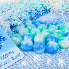 Tuupowana White Blue Green Slime Collection for creative winter play exploration.