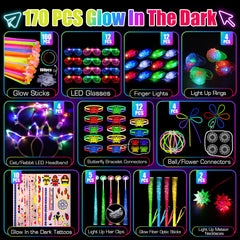 TUXIYA LED glasses brighten the dance floor with hands-free glow.