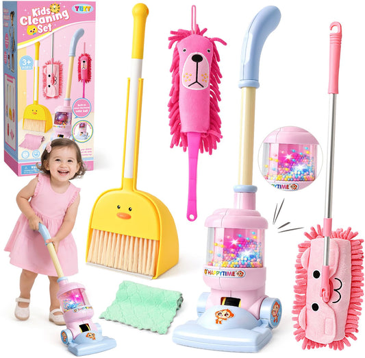 TUZT animal vacuum toy with lights and beads boosts imaginative play.