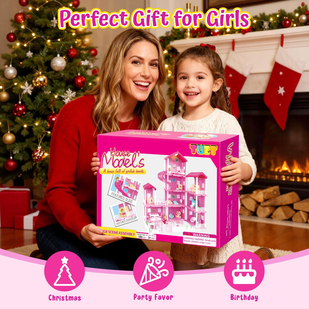 TUZT Doll house assembly guide for quick, screen-free setup