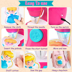 TUZT sewing kit contents closeup highlights fabrics and threads for creative projects